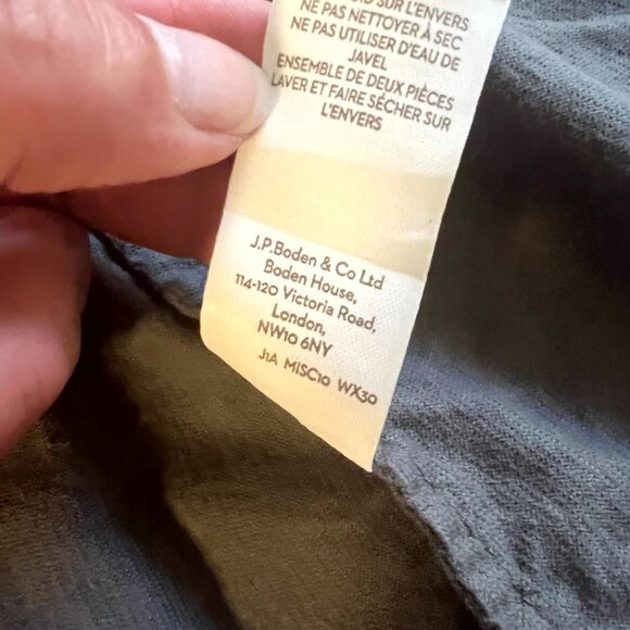 Pretty Baby Blouse with Bunny in Gray Corduroy by Baby Boden - Size 2  - 3 years - Picture 6 of 12